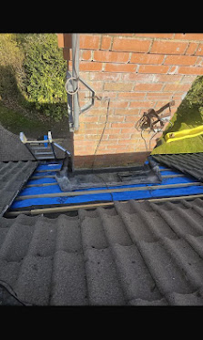 New tiled roof installation
